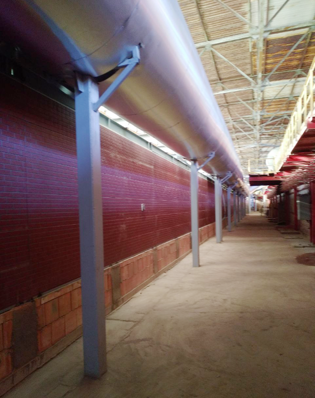 Assembly tunnel kiln for burning bricks ( Kiln section 4.6-4.8 m)
